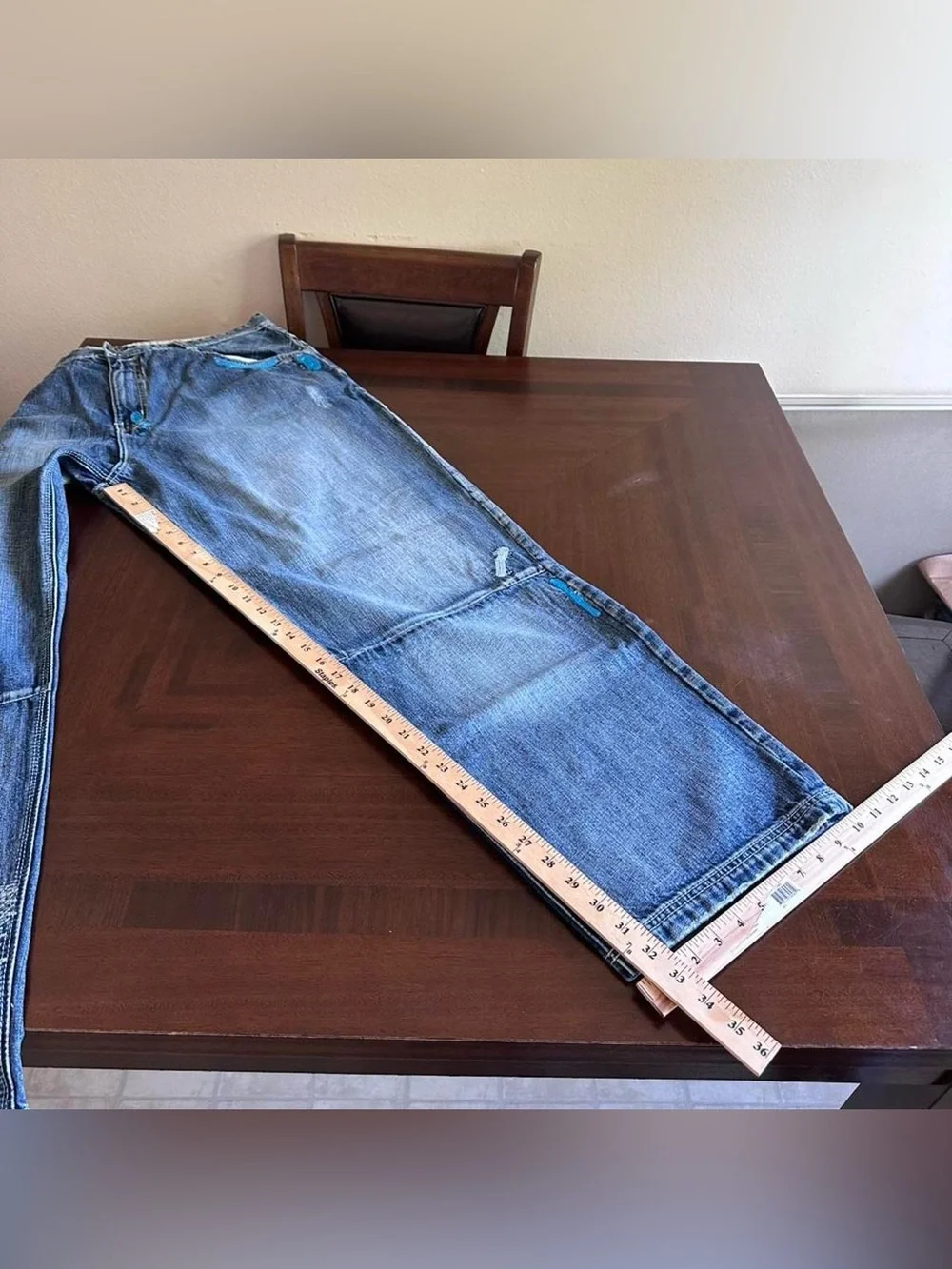 Vintage Pepe Jeans Embroidered Baggy Wide Leg Jeans Men’s 40